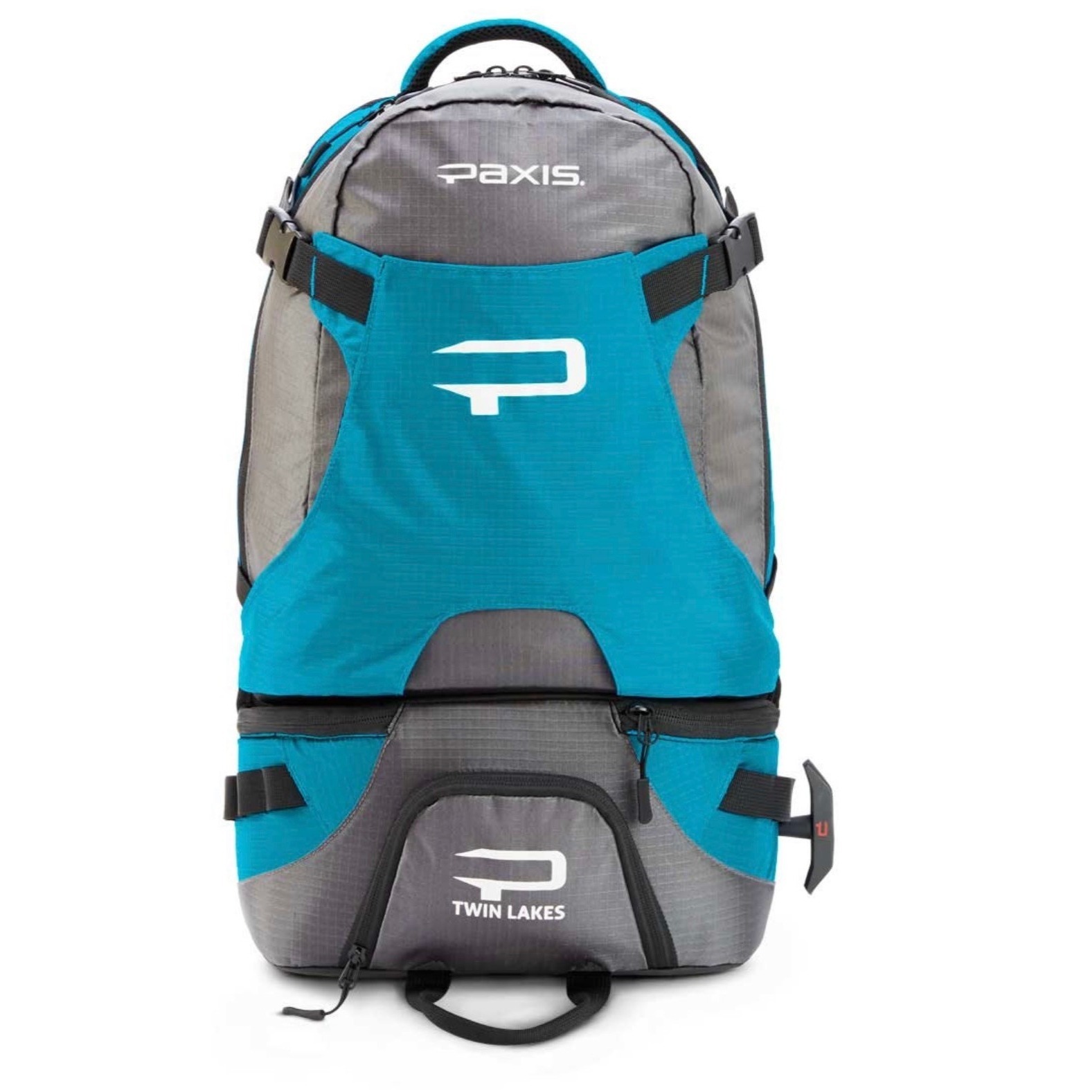 Paxis Twin Lakes Swing Arm Hiking Fishing Backpack 30 Liter Mineral Blue New